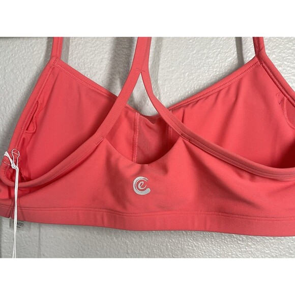 NWT Calme by Johnny Was Sz M Endurance Cross Back Sports Bra Coral Padded Yoga - Picture 5 of 10